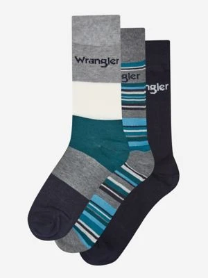 Wrangler 3-Pack Socks Grey Gold Black Mix Size