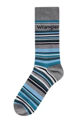 Wrangler 3 Pack Socks Teal Mix Size
