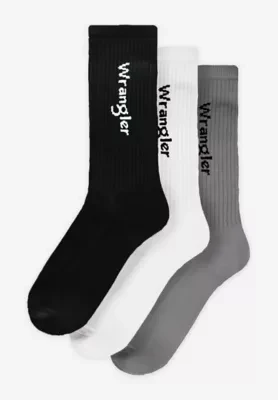 Wrangler 3-Pack Sport Socks Grey Mix Size