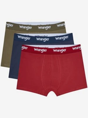 Wrangler 3-Pack Trunk Olive Ruby Navy Mix Size