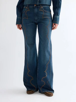 Wrangler 70s Western Flare Jean Saloon Shadow Size 29 x34