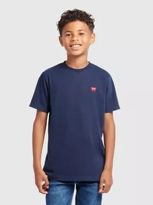 Wrangler Badge Tee Navy Blazer Size 9/10