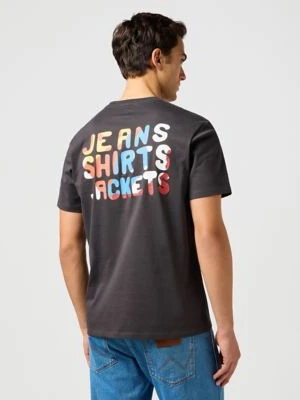 Wrangler Big Graphic Tee Faded Black Size