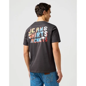 Wrangler Big Graphic Tee Faded Black Size