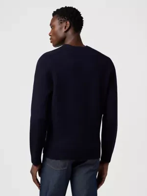 Wrangler Blue Bell Regular Boiled Wool Sweater Peacoat Size