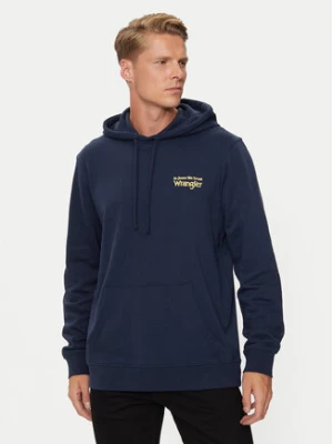 Wrangler Bluza 112357369 Granatowy Regular Fit