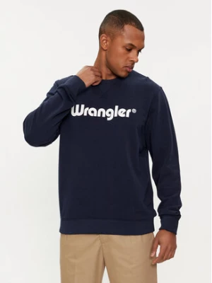 Wrangler Bluza Logo 112350539 Écru Regular Fit