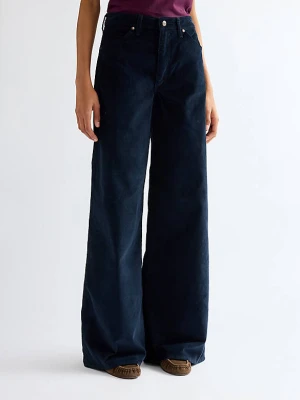 Wrangler Canyon Loose Corduroy Trousers Dark Sapphire Size 34 x32