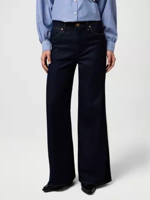 Wrangler Canyon Loose Jean Denim Lines Size 34 x32