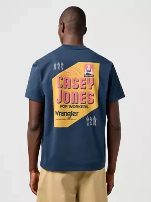 Wrangler Casey Jones Graphic Tee Dark Navy Size