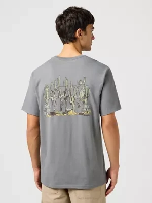 Wrangler Casey Jones Graphic Tee Pewter Size