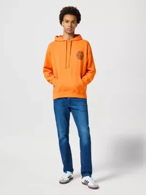 Wrangler Casey Jones Hoodie Red Orange Size