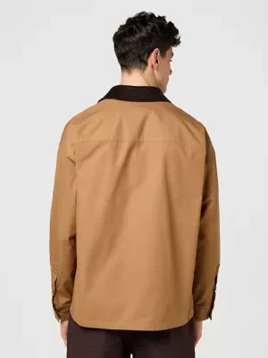 Wrangler Casey Jones Loose Overshirt Toasted Coconut Size