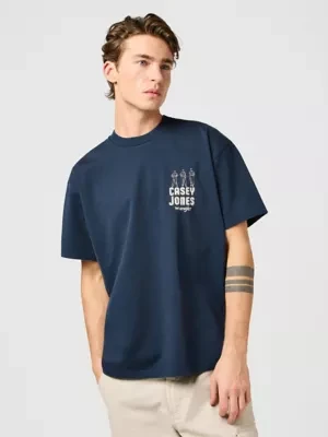 Wrangler Casey Jones Tee Dark Navy Size