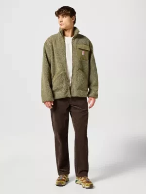 Wrangler Casey Shearling Jacket Ivy Green Size