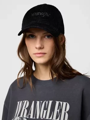 Wrangler Corduroy Cap Black