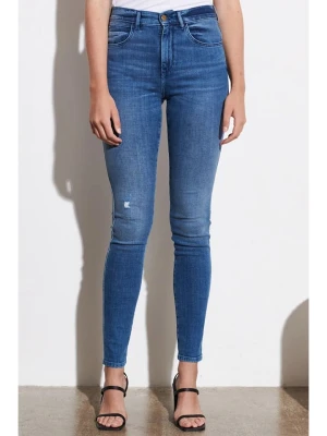 Wrangler Dżinsy "Heath" - Skinny fit - w kolorze niebieskim rozmiar: W26 / L32