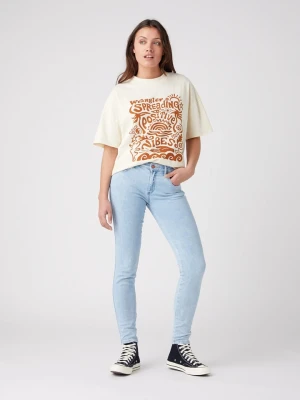 Wrangler Dżinsy "Skinny Let It Go" - Skinny fit - w kolorze błękitnym rozmiar: W29/L32