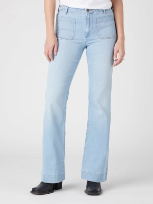 Wrangler Dżinsy "West Coast" - Flared fit - w kolorze błękitnym rozmiar: W38 / L32