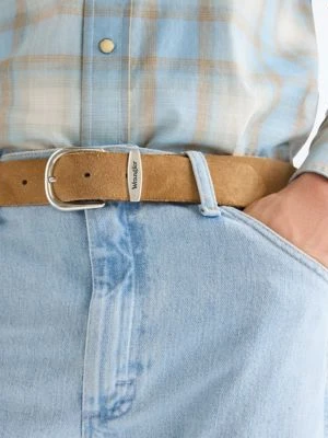 Wrangler Easy Leather Belt Brown Suede Size