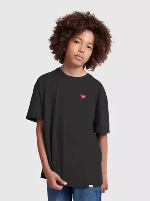 Wrangler Festival Badge Tee Black Size 9/10