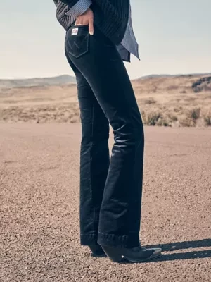 Wrangler Flare Corduroy Pant Dark Navy Size 32 x34