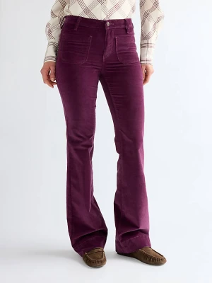 Wrangler Flare Trousers Potent Purple Size 32 x34