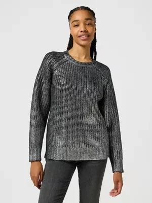 Zdjęcie produktu Wrangler Foiled Sweater Silver Size