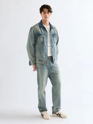 Wrangler Frontier Relaxed Straight Toughlite Non Stretch Jean Canyon Shade Size 38 x34