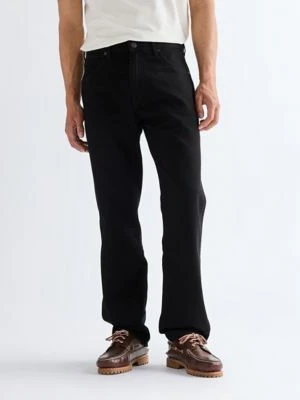 Wrangler Frontier Relaxed Straight Non Stretch Jean Jet Wash Size 34 x30