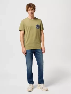 Wrangler Graphic Tee Dusty Olive Size