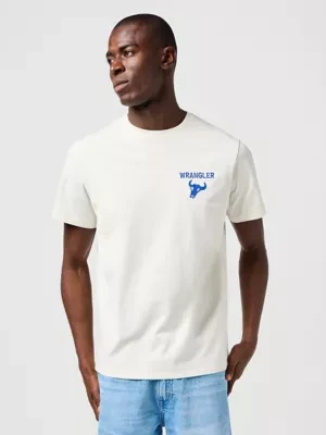 Wrangler Graphic Tee Vintage White Size