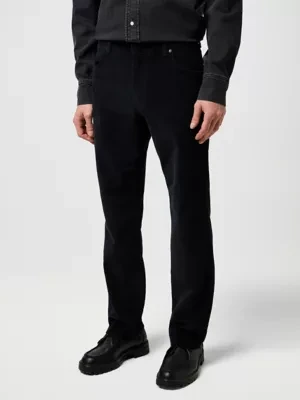 Wrangler Greensboro Corduroy Straight Pant Black Size 44 x32