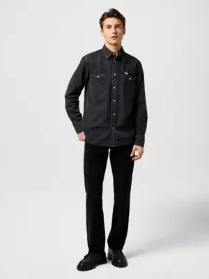 Wrangler Greensboro Corduroy Straight Pant Black Size 44 x34