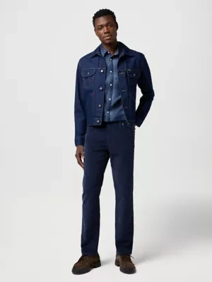 Wrangler Greensboro Corduroy Straight Pant Mood Indigo Size 44 x34