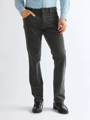 Wrangler Greensboro Corduroy Straight Trousers Dark Shadow Size 44 x34