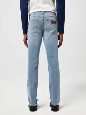 Wrangler Greensboro Straight Low Stretch Jean Grey Light Size 44 x34
