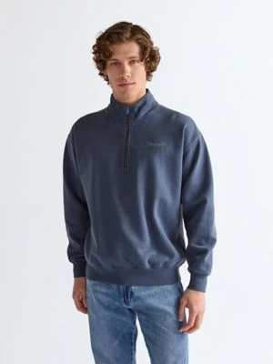 Wrangler Half Zip Sweatshirt Navy Size