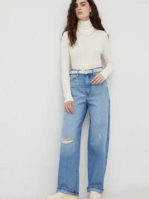 Wrangler jeansy Barrel Ariel damskie high waist