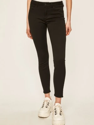 Wrangler jeansy Skinny Crop Black damskie