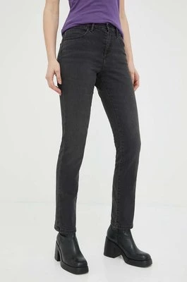 Wrangler jeansy Slim damskie kolor czarny