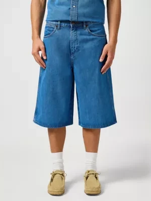 Wrangler Jort Shorts Mid Stone Size