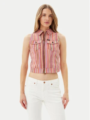 Wrangler Kamizelka 112362848 Różowy Slim Fit