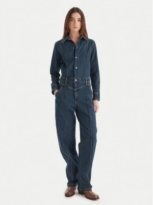 Wrangler Kombinezon Western 112371042 Granatowy Regular Fit