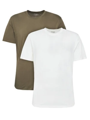 Wrangler Komplet t-shirtów 112321466 Zielony Regular Fit