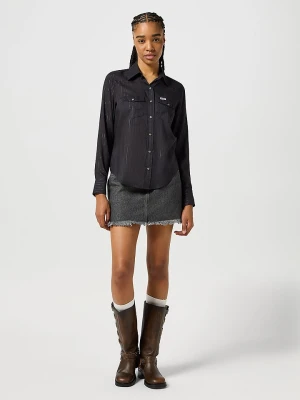 Wrangler Koszula dżinsowa - Regular fit - w kolorze czarnym rozmiar: L
