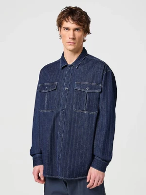 Wrangler Koszula dżinsowa - Regular fit - w kolorze granatowym rozmiar: L