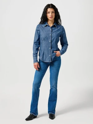 Wrangler Koszula dżinsowa - Slim fit - w kolorze niebieskim rozmiar: L