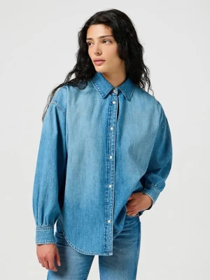 Wrangler Koszula dżinsowa w kolorze błękitnym rozmiar: L
