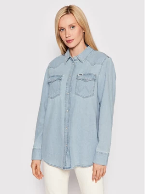 Wrangler Koszula jeansowa Heritage W5S96OX4E 112146160 Błękitny Regular Fit